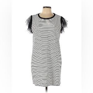 Adrienne Vittadini Black and White Striped Dress